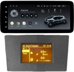 Магнитола для Opel Antara 2006-2015 (перенос БК вниз, серая) - Teyes LUX ONE ROUND монитор 12.3" 2K QLED на Android 10, CarPlay, 4G SIM-слот