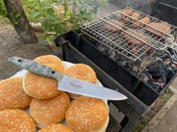 Кухонный нож Alexander L PRO N690 Camo G10