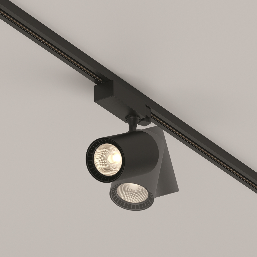 Трехфазный трековый светодиодный светильник Maytoni Vuoro TR029-3-26W3K-S-B