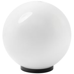 Садово-парковый светильник ЭРА НТУ 02-100-301 шар опаловый призма на опору / кронштейн IP44 Е27 max100Вт d300mm | Садово-парковые светильники