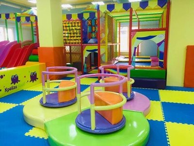 Карусель механическая "Тройные Чашки" (240х240х70 см)