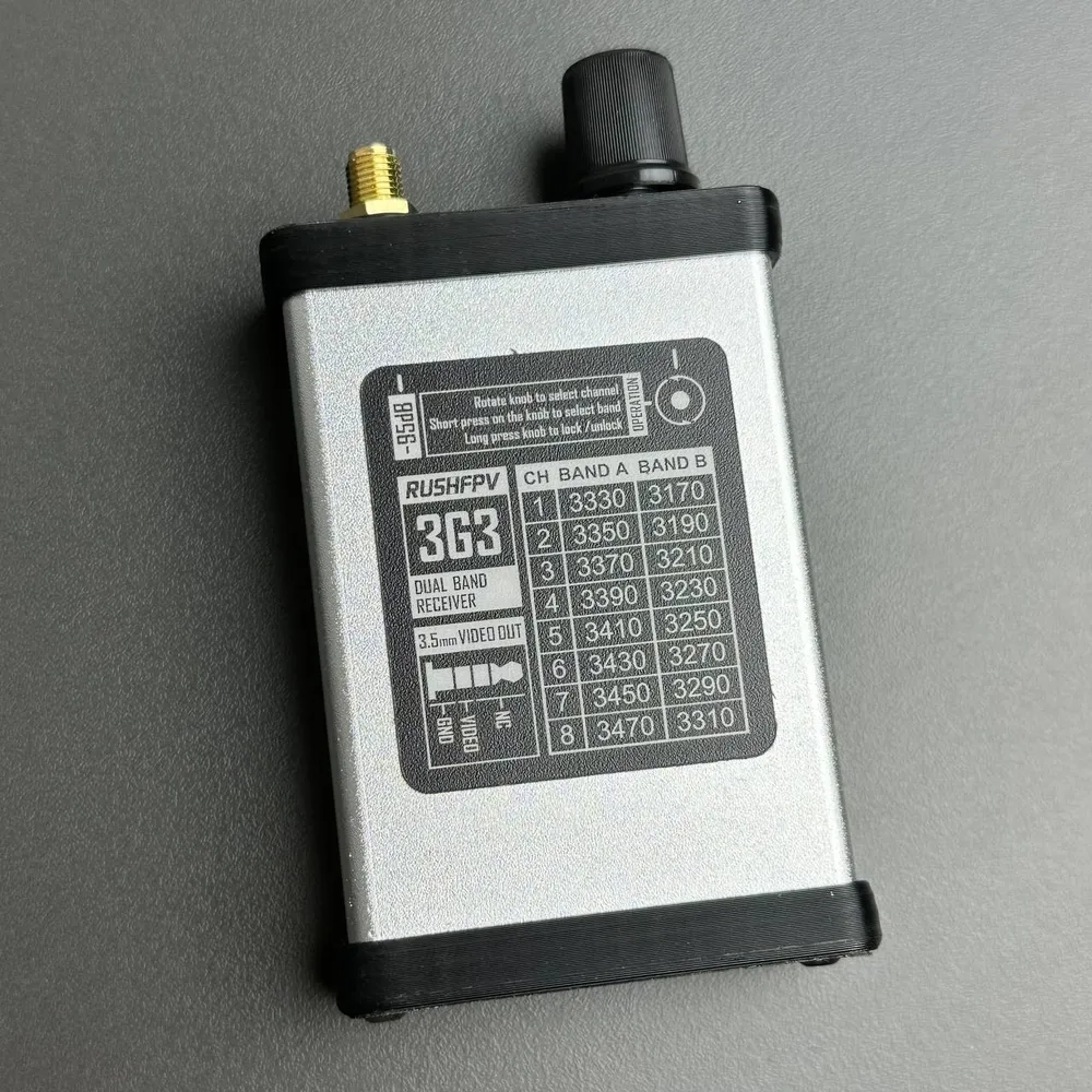 Видеоприемник Rushfpv 3.3 GHz VRX + Патч антенна