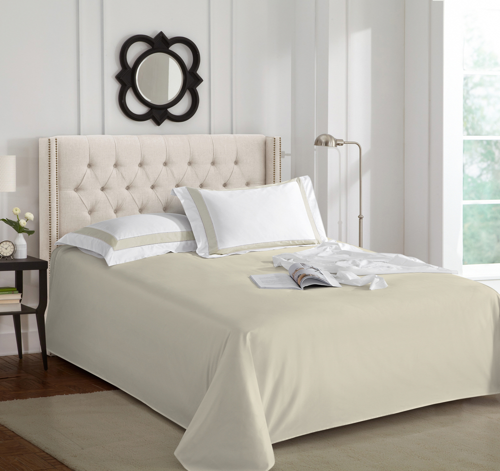 Простыня 240x260 Sharmes кремовая