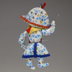 Ёлочная игрушка Арлекин в треуголке