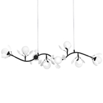 799087 Люстра CERAMO BW 8х6W(led) G9 ЧЕРНЫЙ/БЕЛЫЙ