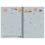 Тетради 40 л. в клетку обложка SoftTouch, НАБОР 3 шт., бежевая бумага 70 г/м2, сшивка, А5 (147х210 мм), PATTERN, BRAUBERG, 403792