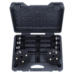 МАСТАК (110-20006C) Набор оправок для монтажа и демонтажа сайлентблоков, 34-82 мм, кейс, 6 предметов