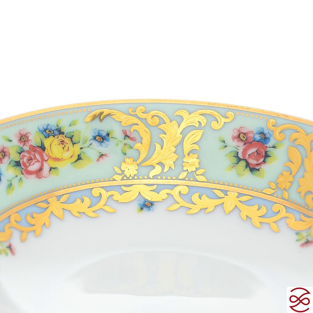 Набор розеток Falkenporzellan Vienna Seladon Gold 10 см