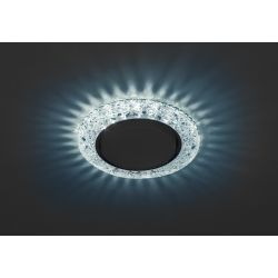 DK LD25 BL/WH Светильник ЭРА декор cо светодиодной подсветкой Gx53, голубой