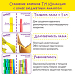 Коврик-пазл напольный 0,75х0,45 м, мягкий, "Учим цифры", 15 частей 15х15 см, толщина 1 см, ЮНЛАНДИЯ