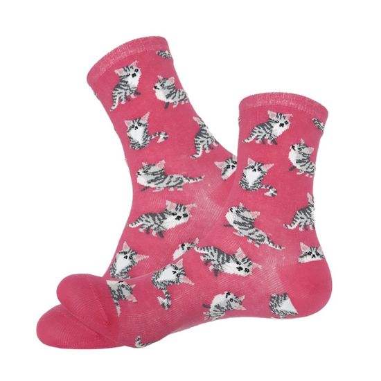 Носки Котик на розовом, р-р 36-40