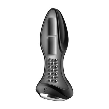 Анальная пробка Satisfyer Rotator Plug 2+ с вибрацией и массажем бусинами