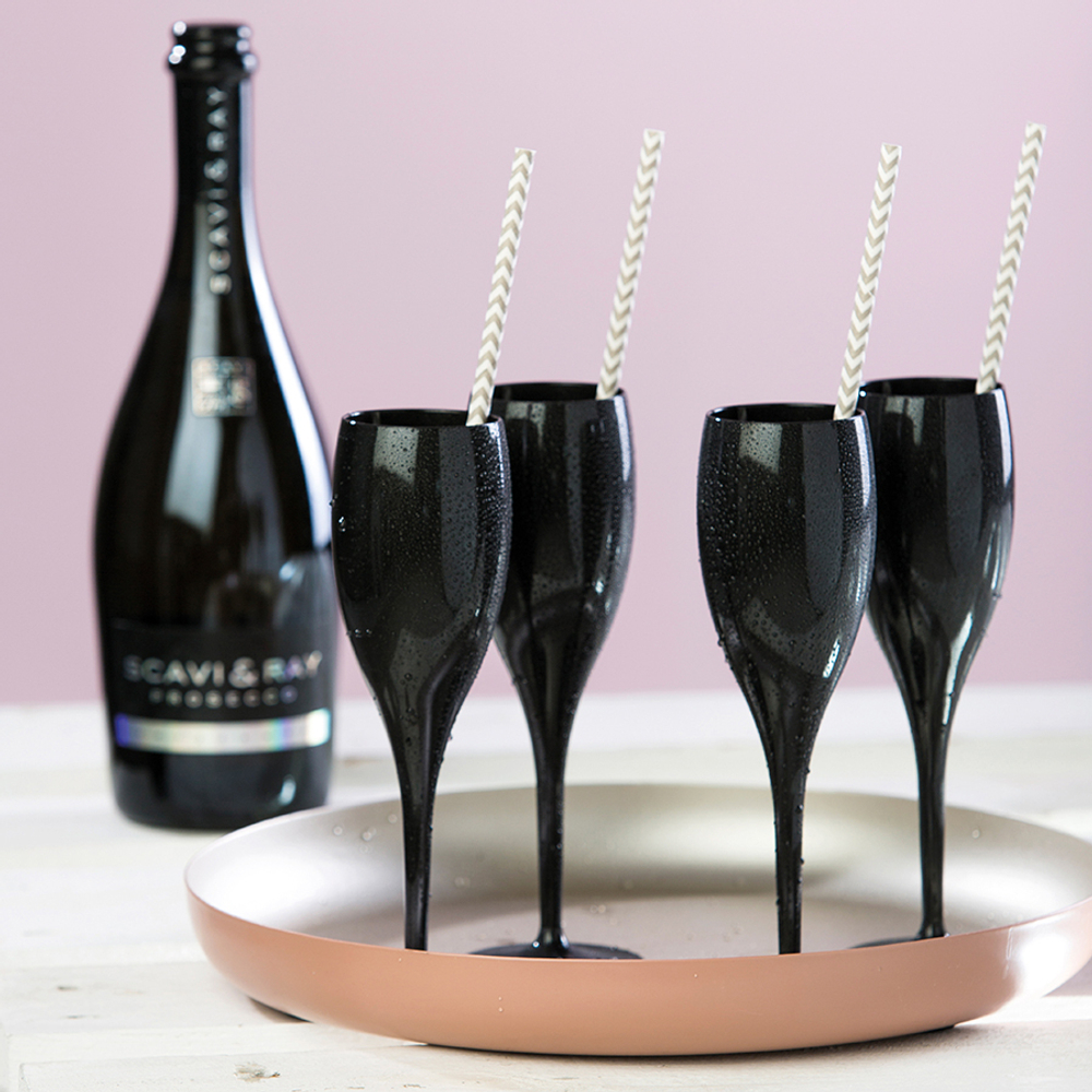 Набор бокалов для шампанского superglas, cheers, no 1,100 мл, акрил, синий, 4 шт.