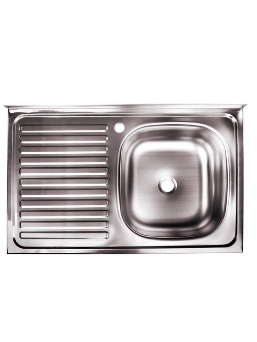 Мойка 80х50 (0,4) прав вып 1 1/2 Эконом (глуб. 13см)