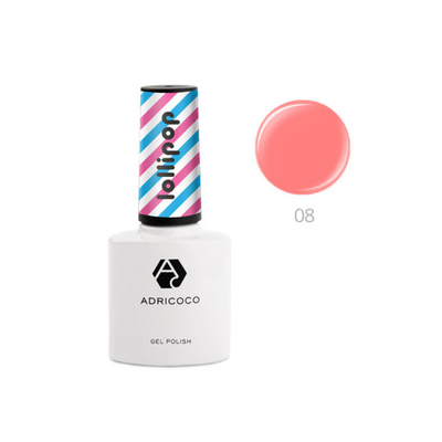 Гель-лак ADRICOCO Lollipop №08 - Сахарный петушок (8 мл.)