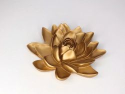 Декор настенный, "Лотос" 15.5 x 18.5 см, золото   7422163