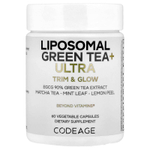 Codeage, Liposomal Green Tea + Ultra Trim & Glow, 60 растительных капсул