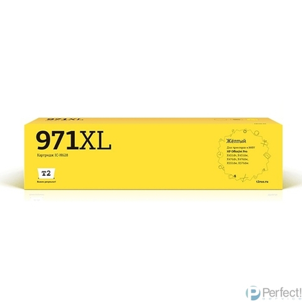 T2 CN628AE №971XL Картридж (IC-H628)  для HP Officejet Pro X451/X476/X551dw/X576dw, желтый, с чипом