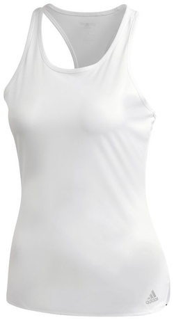 Женский топ теннисный Adidas Club Tank - white/matte silver/black