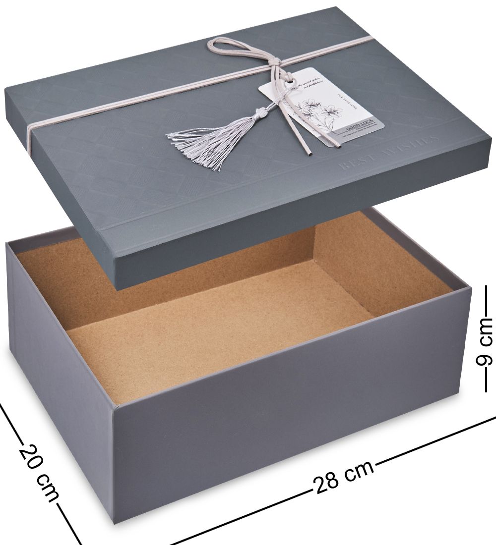 WF-178-B Набор коробок из 3 шт, серый