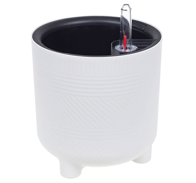 Кашпо ШЭНК 3,6л D180мм H=185мм вставка и автополив, с индикатором уровня воды, на ножках