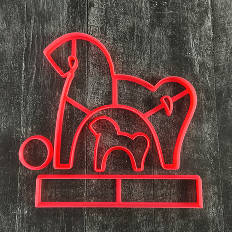 Лошадка 3D на колесах №3