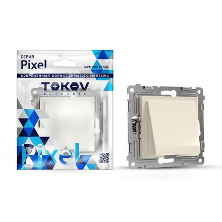 Вывод кабеля СП Pixel IP20 механизм беж. TOKOV ELECTRIC TKE-PX-CP-C02