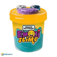 Игрушка в наборе модели "Slime Emoji" 120 мл, голубой