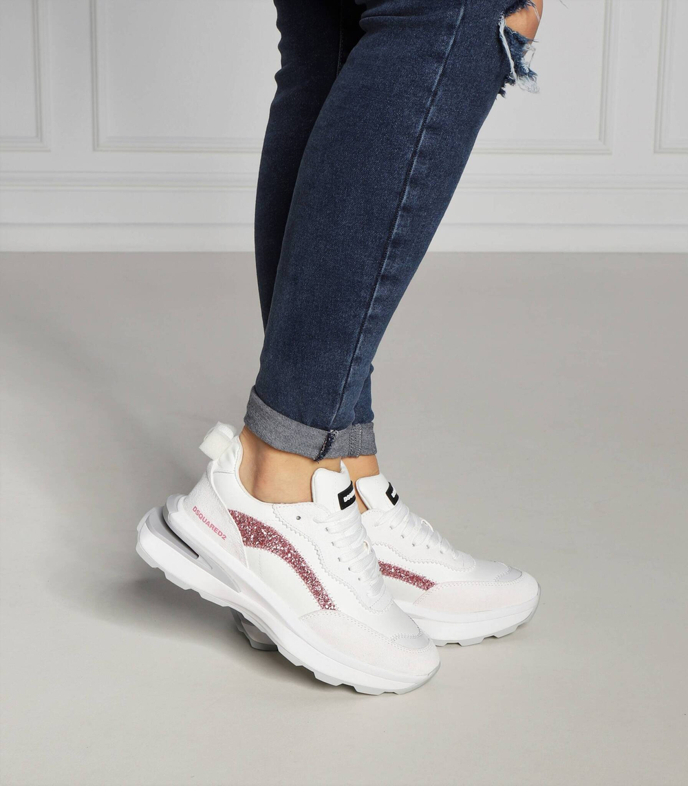 кожаные кроссовки Dsquared2 - бежевый(SNW0183 01505796)