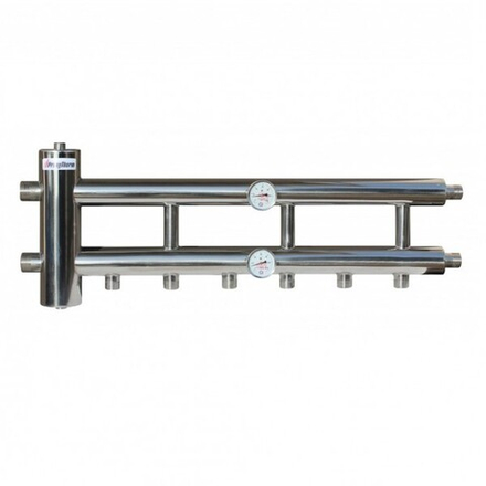 Распределительный коллектор с гидрострелкой 60 кВт, 3+1 контур