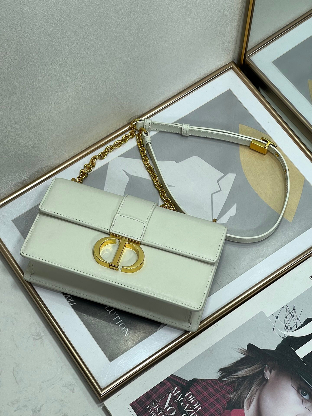 Christian Dior 30 Montaigne East-West Bag with Chain