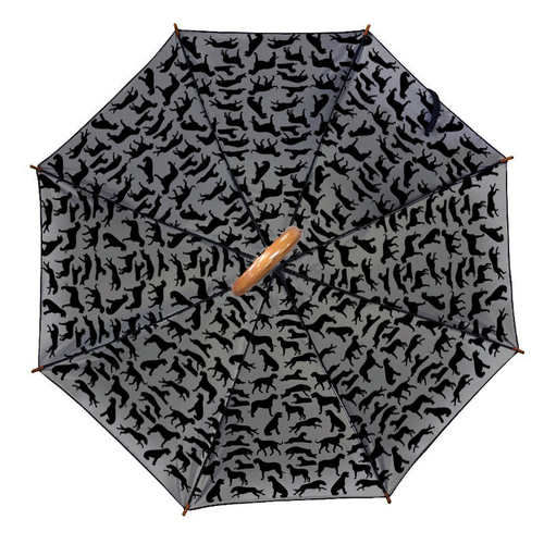 Зонт "Черные силуэты вашей собаки"