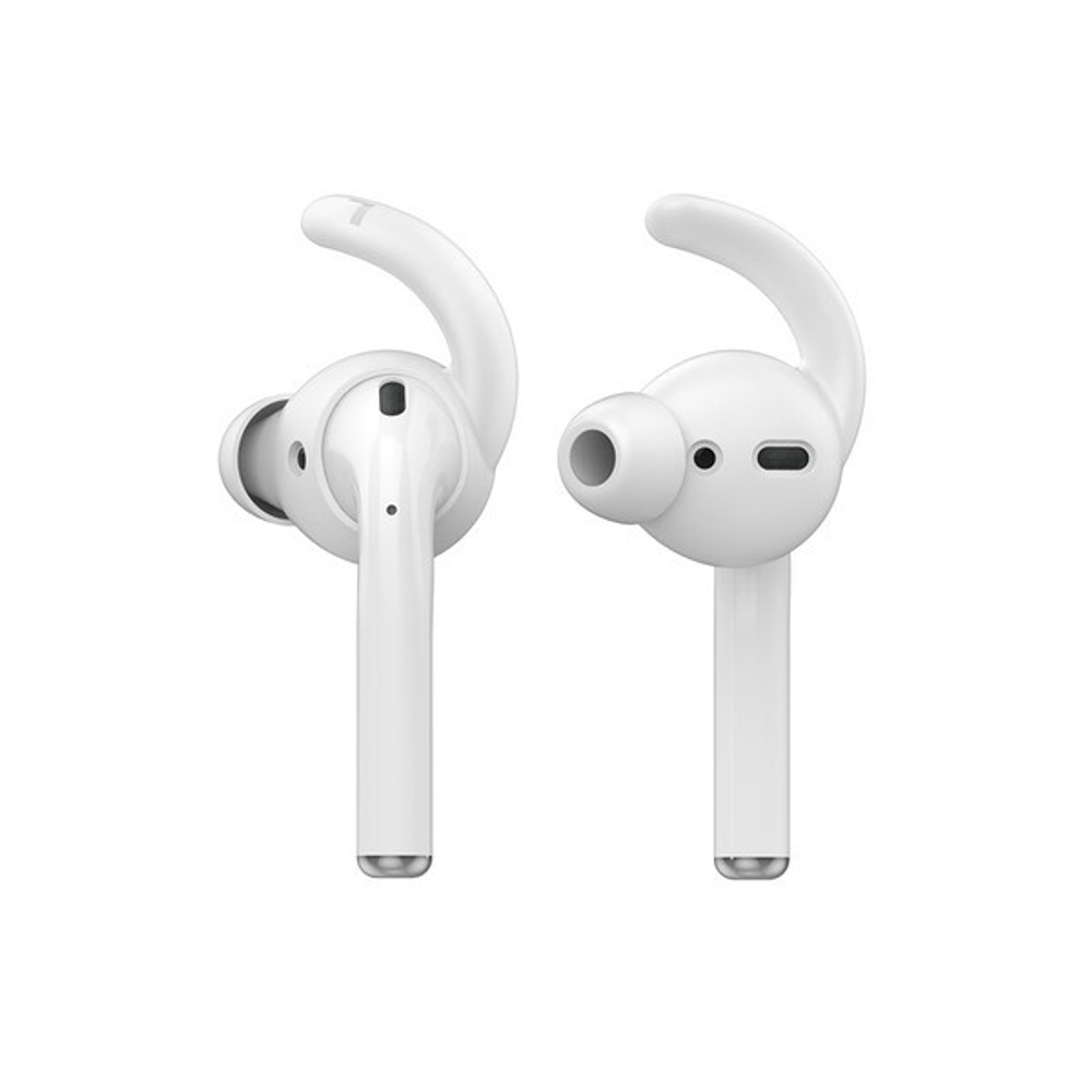 Амбушюры силиконовые Deppa Hooks для AirPods 2/ AirPods D-47103 (ушной крюк, 2 пары) Белый