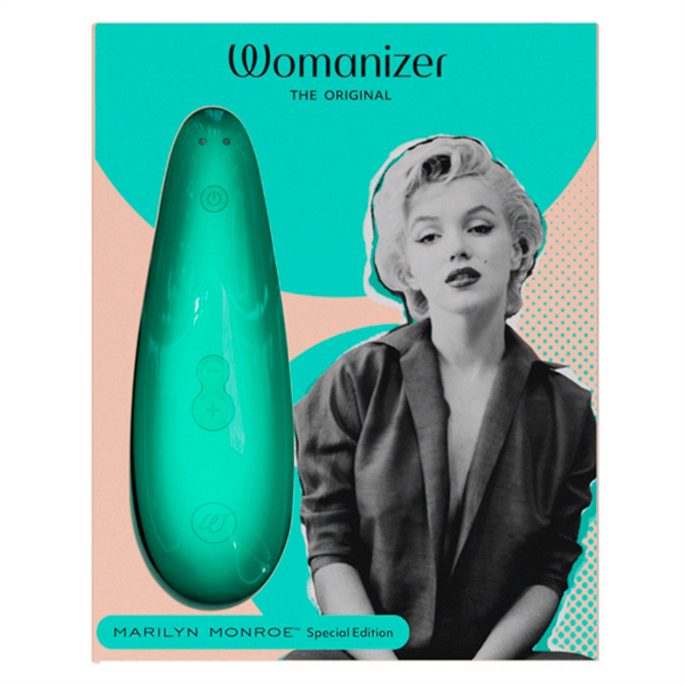 Мятный бесконтактный стимулятор для клитора Womanizer Classic 2 Marilyn Monroe Mint WZ222SG8