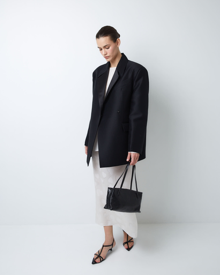 Жакет из шелка и шерсти Диор черный