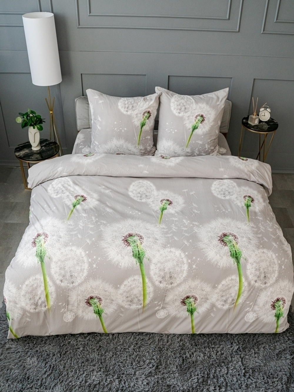 Постельное белье Евро креп Павлина Жанет 12510