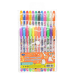 Ручка гелевая, Basir, цветные чернила, серия "Коты", ароматизированная с блёстками, 24 шт