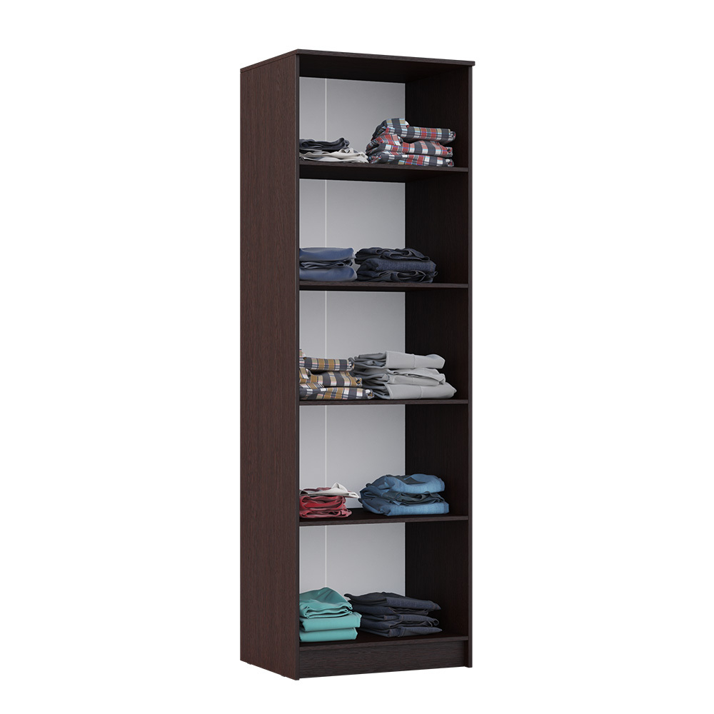 Шкаф бельевой Женева, Белый глянец холодный, Венге