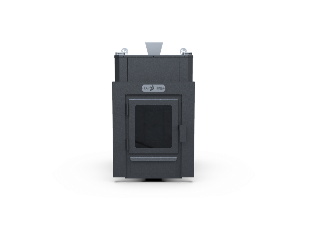 Банная печь Душа- 15 Кожух угловой Закрытая Каменка 8мм стекло