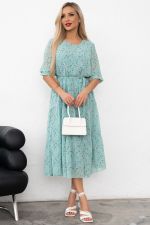 Платье Хелен (мята/принт) Р11-1075/26 Nikol