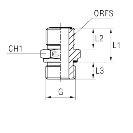 Штуцер FE D20 ORFS 1.3/16 - BSP 1.1/4