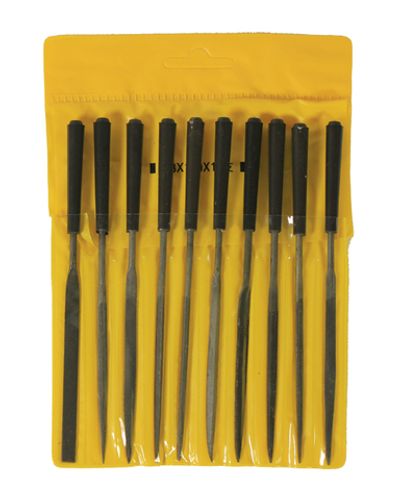 Набор надфилей  с ручками,10 шт.,чехол