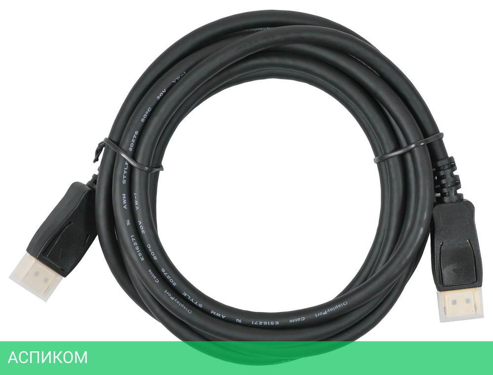 Кабель Buro DisplayPort (m)/DisplayPort (m) 3м черный (BHP-DPP-1.4-3)