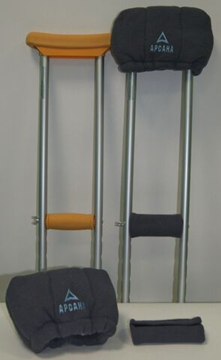 Комплект мягких накладок на костыли