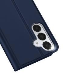Чехол книжка из PU кожи синего цвета от Dux Ducis для Samsung Galaxy A17 5G, серия Skin Pro Series Case