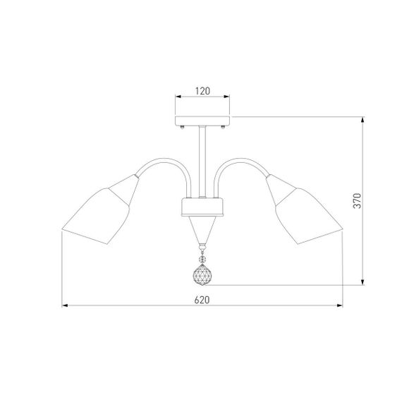 Потолочная люстра Eurosvet 30149/5 золото