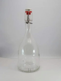 Бутылка стеклянная бугельная 1,5 л с пробкой 3 штуки