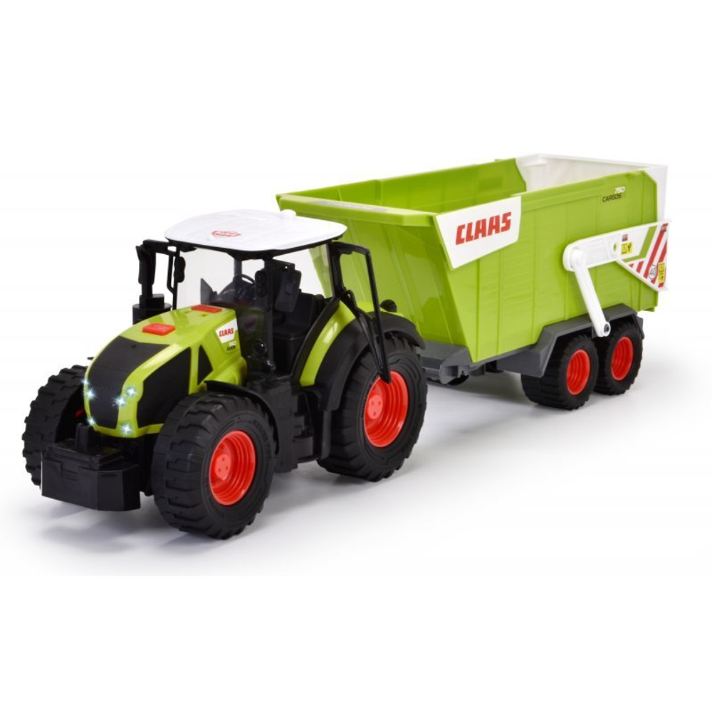 Dickie Farm - Большой трактор с прицепом CLAAS со светом и звуком, 64 см 3739004