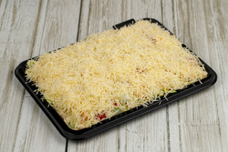 Платтер салат «Цезарь» с тигровыми креветками