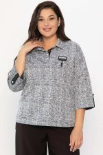 Блуза Лариса (серая) Б14312-18М LT Collection